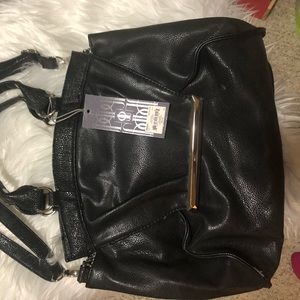 Jennifer Lopez Black Leather Purse